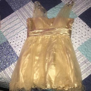 Gold dress